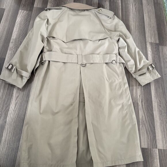 Vintage Brooks Brothers Mens Sz 36 Short Tan Over Coat Dacron Polyester DuPont - Picture 10 of 12